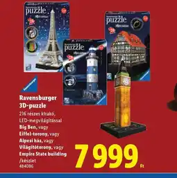 Lidl Ravensburger 3D-puzzle ajánlat