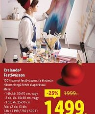 Lidl Crelando® Festővászon ajánlat