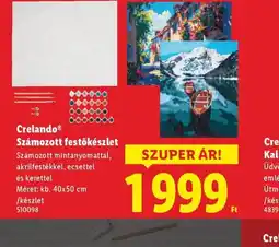Lidl Crelando® Számozott festőkészlet ajánlat