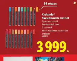 Lidl Crelando® Sketchmarker-készlet ajánlat
