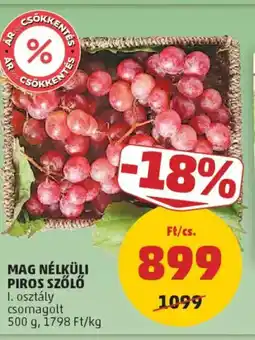PENNY Mag nélküli piros szőlő ajánlat