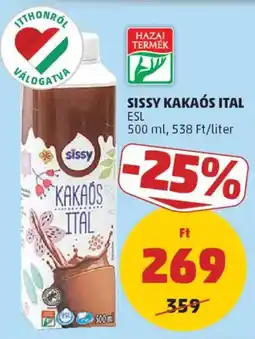 PENNY Sissy kakaós ital ajánlat