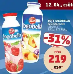 PENNY Zott Jogobella ivójoghurt ajánlat