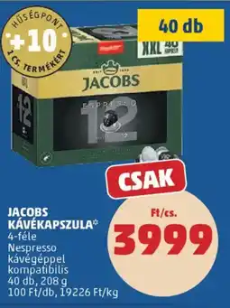 PENNY Jacobs kávékapszula ajánlat