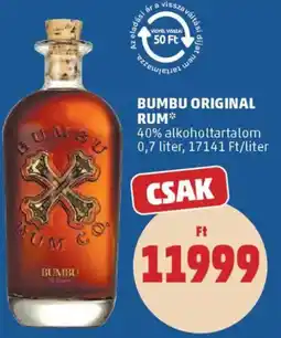 PENNY Bumbu Original rum ajánlat