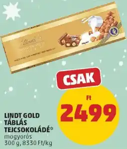 PENNY Lindt Gold táblás tejcsokoládé ajánlat