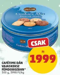 PENNY Cafétime Dán vajaskeksz fémdobozban ajánlat