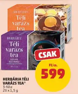 PENNY Herbária téli varázs tea ajánlat
