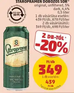 PENNY Staropramen dobozos sör ajánlat