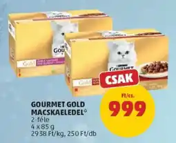PENNY Gourmet Gold macskaeledel ajánlat