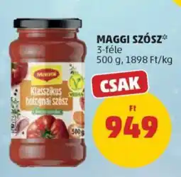 PENNY Maggi szósz ajánlat