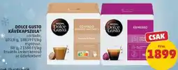 PENNY Dolce Gusto Kávékapszula ajánlat