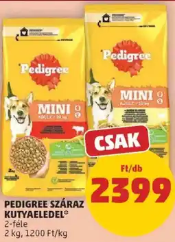PENNY Pedigree száraz kutyaeledel ajánlat