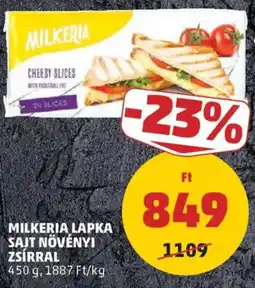 PENNY Milkeria lapka sajt növényi zsírral ajánlat