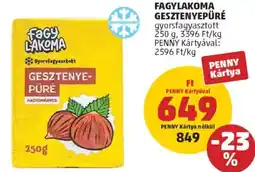 PENNY Fagylakoma gesztenyepüré ajánlat