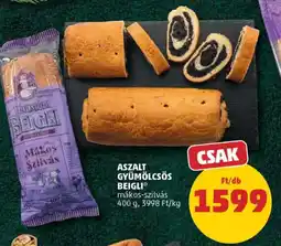 PENNY Aszalt gyümölcsös beigli ajánlat