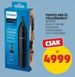 PENNY Philips orr és fülszőrvágó ajánlat