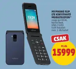PENNY Myphone Flip LTE kinyitható mobiltelefon ajánlat