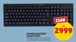 PENNY Grundig vezetékes billentyűzet ajánlat