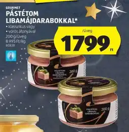 ALDI GOURMET PÁSTÉTOM LIBAMÁJDARABOKKAL ajánlat