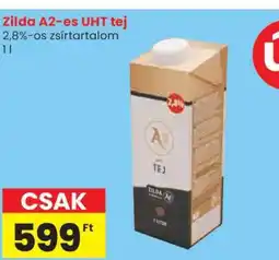 Spar Zilda A2-es UHT tej ajánlat