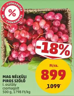 PENNY Mag nélküli piros szőlő ajánlat