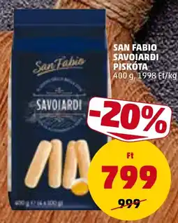 PENNY San Fabio Savoiardi piskóta ajánlat