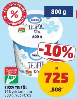 PENNY Sissy tejföl 12% ajánlat