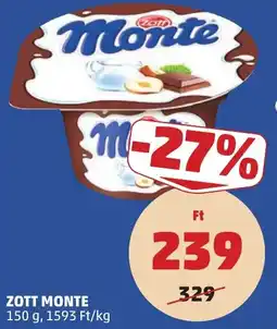 PENNY Zott Monte ajánlat