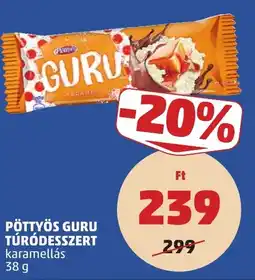 PENNY Pöttyös Guru túródesszert ajánlat