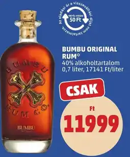 PENNY Bumbu Original rum ajánlat