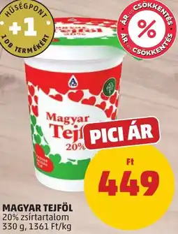 PENNY Magyar tejföl ajánlat