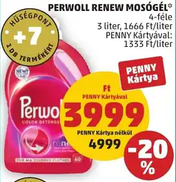 PENNY Perwoll Renew mosógél ajánlat