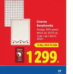 Lidl Livarno Konyharuha ajánlat