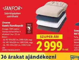 Lidl Livarno Gumis flanellepedő ajánlat