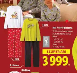 Lidl Női / férfi pizsama ajánlat