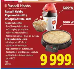 Lidl Russell Hobbs Popcorn készítő/ óriáspalacsinta-sütő ajánlat