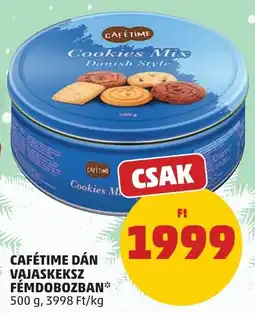 PENNY Cafétime Dán vajaskeksz fémdobozban ajánlat