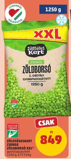 PENNY Zöldségeskert zsenge zöldborsó XXL ajánlat