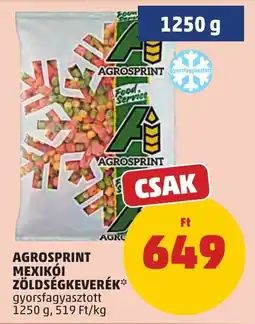 PENNY Agrosprint mexikói zöldségkeverék ajánlat