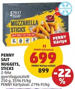 PENNY Penny sajt nuggets, sticks ajánlat