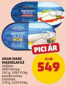 PENNY Gran Mare makrélafilé ajánlat