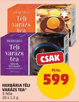 PENNY Herbária Téli varázs tea ajánlat