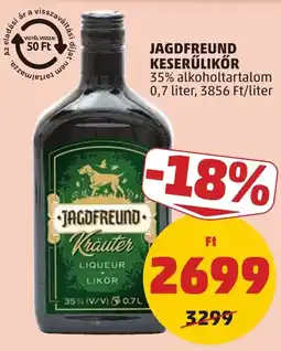 PENNY Jagdfreund keserűlikőr ajánlat