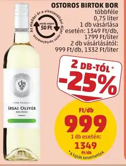 PENNY Ostoros Birtok bor ajánlat