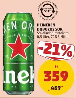 PENNY Heineken dobozos sör ajánlat