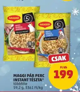 PENNY Maggi Pár Perc instant tészta ajánlat