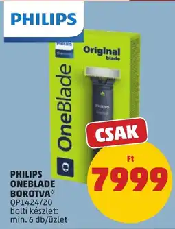 PENNY Philips OneBlade borotva qp1424/20 ajánlat
