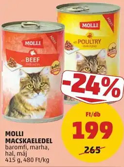 PENNY Molli macskaeledel ajánlat