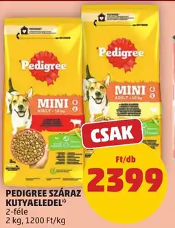 PENNY Pedigree száraz kutyaeledel ajánlat